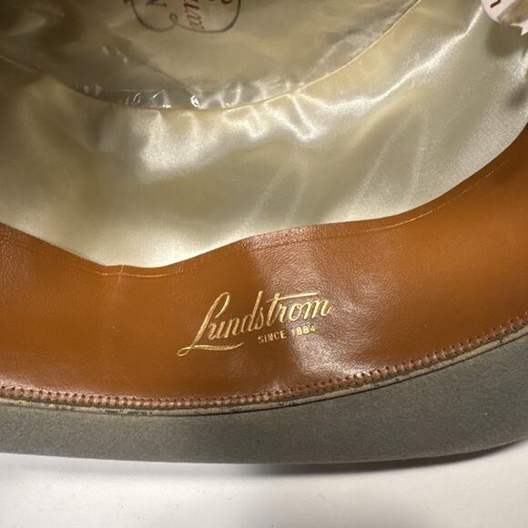 VTG Royal De Luxe Stetson GLB Silver/Grey Felt Fedora Hat Size L 1/8 Oval - Picture 9 of 13